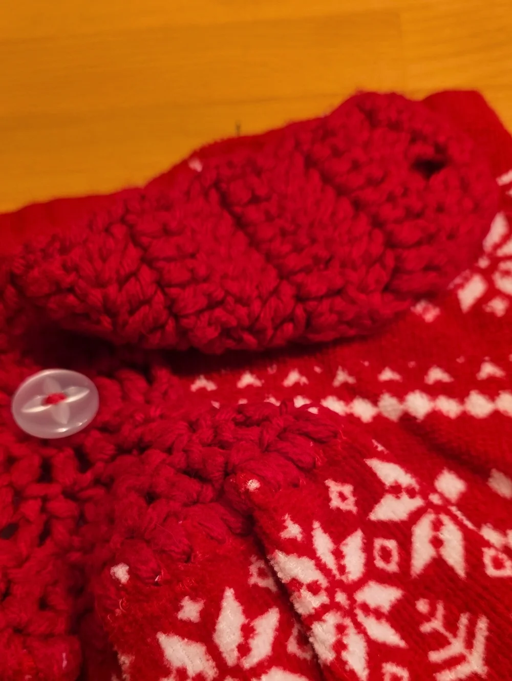 Handmade Hanging Hand Towel - Snowflakes